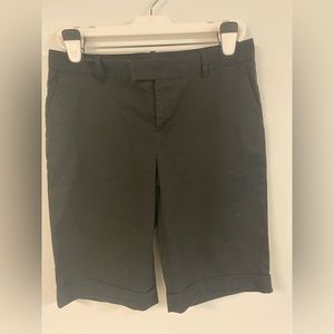 Black Martin flat front shorts Banana Republic